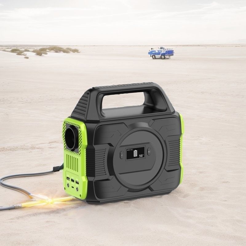 बहु-कार्यात्मक आउटपुट और QC3.0 फास्ट चार्जिंग के साथ 300W/600W कैंपिंग एसी मोबाइल पावर स्टेशन