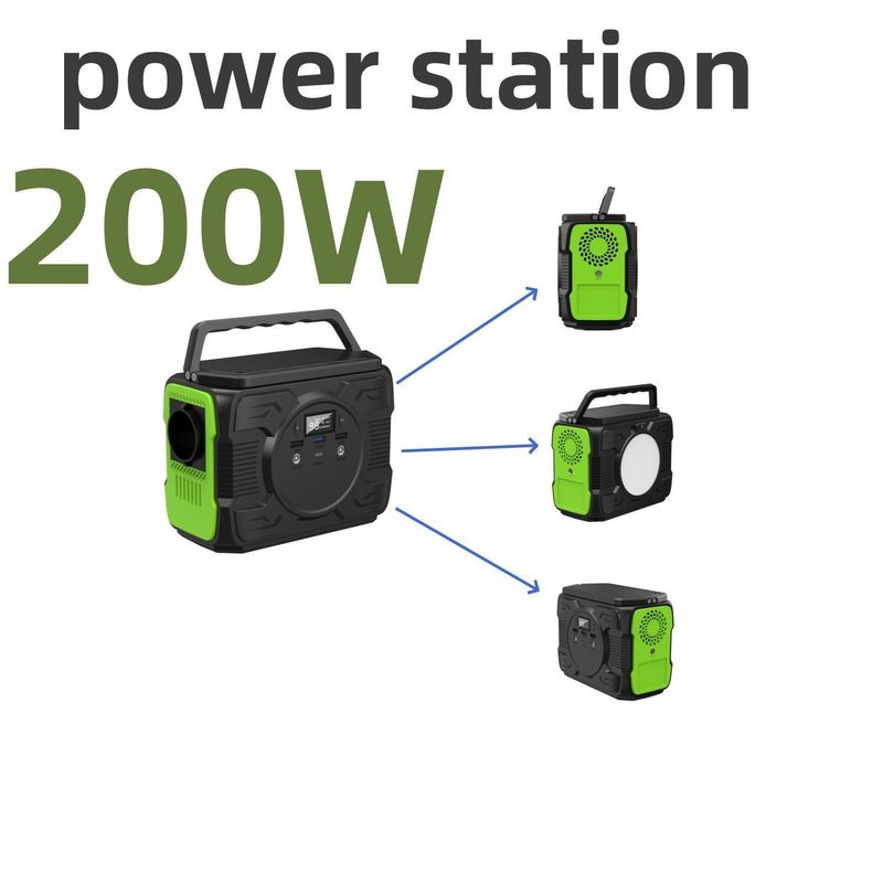200W सौर ऊर्जा भंडारण जनरेटर आपातकालीन बालकनी RV के लिए गर्म पोर्टेबल मोबाइल पावर
