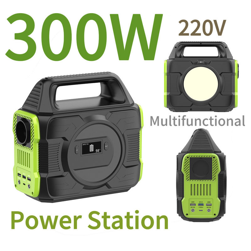 300W 220V चुंबकीय उत्पाद बिजली स्टेशन सौर बैटरी पोर्टेबल उत्पाद MPPT पुनर्नवीनीकरण योग्य
