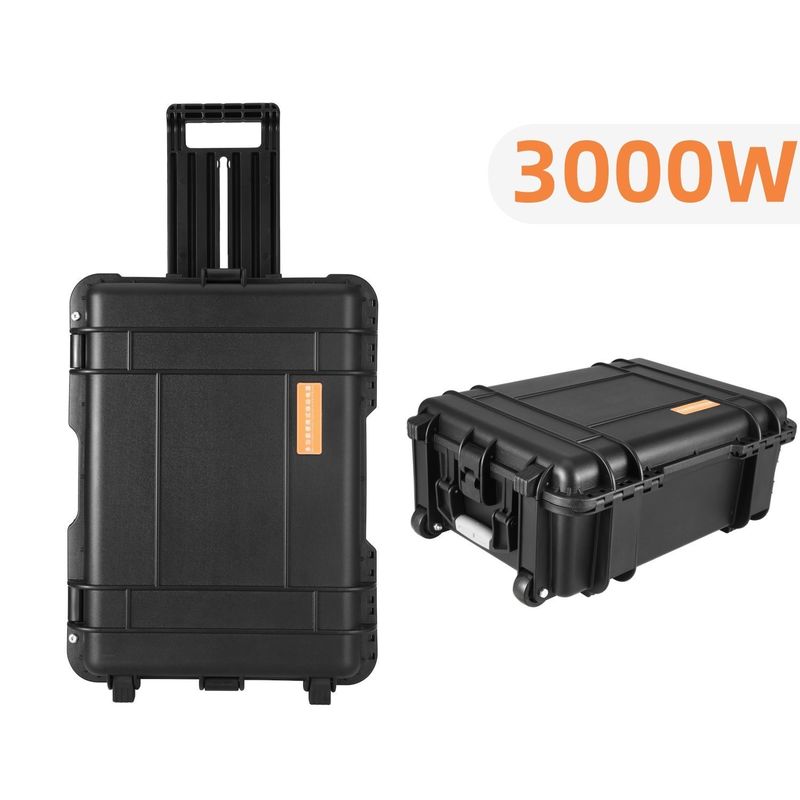 इलेक्ट्रिक वाहन चार्जिंग बैंक के लिए 3000wh पोर्टेबल लिथियम पावर स्टेशन सोलर जनरेटर