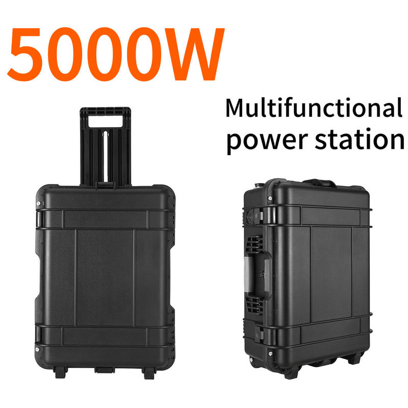 एसी आउटपुट करंट 15 ए मैक्स 5000W पोर्टेबल पावर स्टेशन के लिए होम एनर्जी स्टोरेज सिस्टम