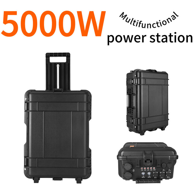 घर आपातकालीन बैकअप और कार कैंपिंग के लिए बड़ी क्षमता 5000W पोर्टेबल पावर स्टेशन