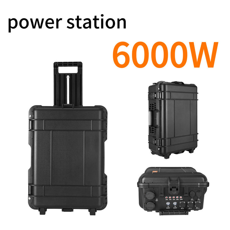 6000W होम सोलर एनर्जी सिस्टम एसी आउटपुट करंट के साथ पोर्टेबल पावर सप्लाई 15A अधिकतम