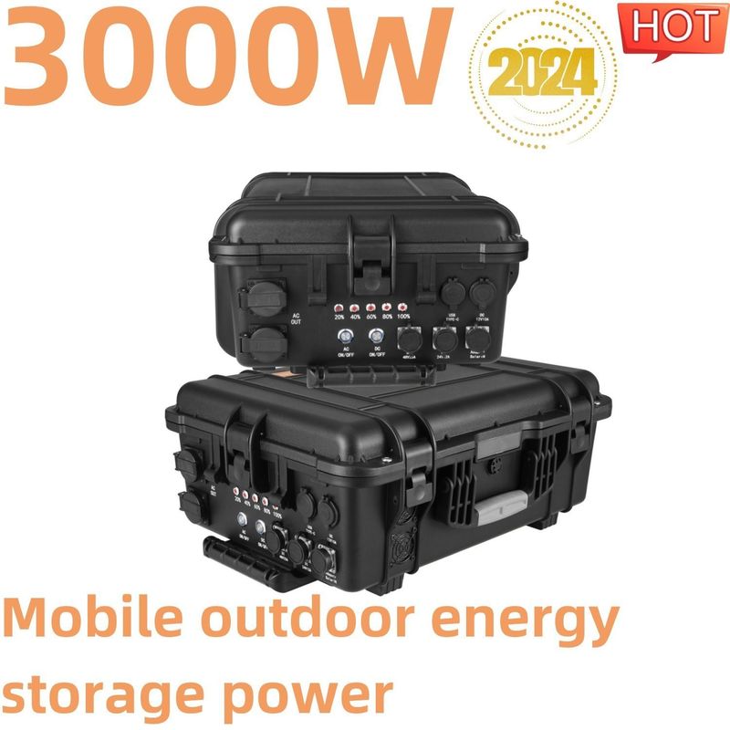 LiFePO4 बैटरी 3000W आपातकालीन बैकअप और अनुकूलन के लिए पोर्टेबल सौर जनरेटर