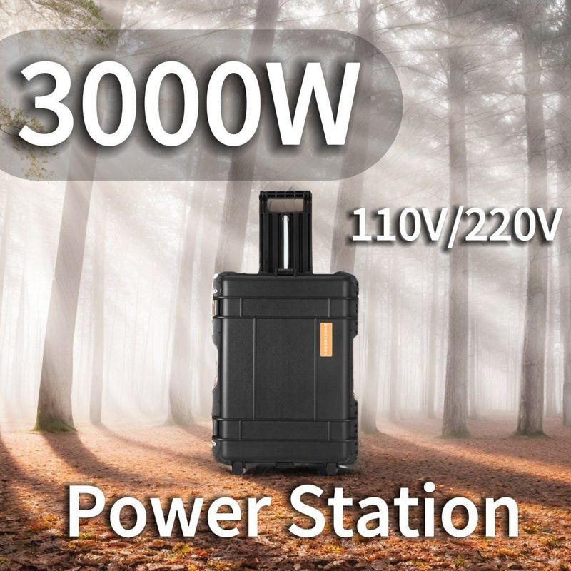 LT-30 आउटडोर पोर्टेबल पावर स्टेशन 3000W रिट्रेक्टेबल रॉड और LiFePO4 बैटरी के साथ