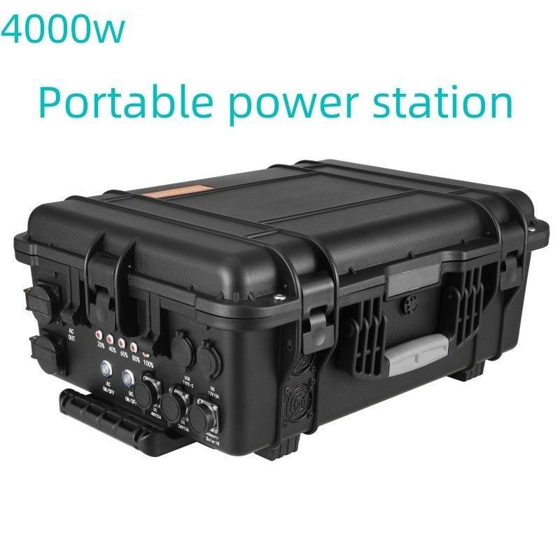 LT-40 4000W पोर्टेबल पावर स्टेशन 110V/220V पीक 4400W आपातकालीन आउटडोर यात्रा शिविर के लिए