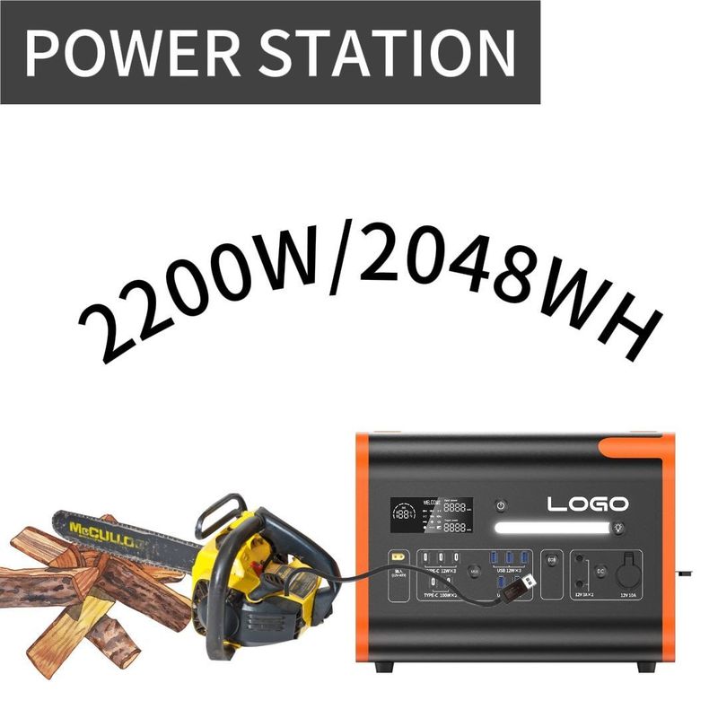 1500W पोर्टेबल मोबाइल जनरेटर सौर ऊर्जा स्टेशन तेजी से चार्ज निर्बाध बिजली की आपूर्ति