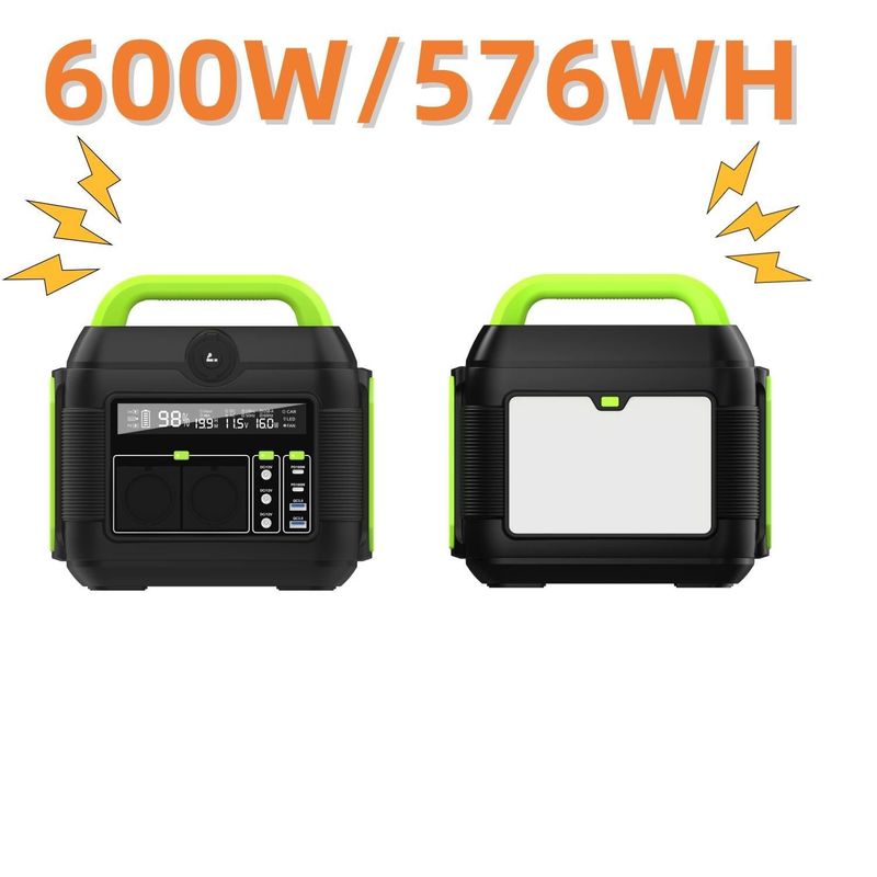 पुनर्नवीनीकरण योग्य 600W/160000mAh फास्ट चार्जिंग पावर स्टेशन 110V पोर्टेबल AC/DC/USB/Type-C पावर बैंक S6