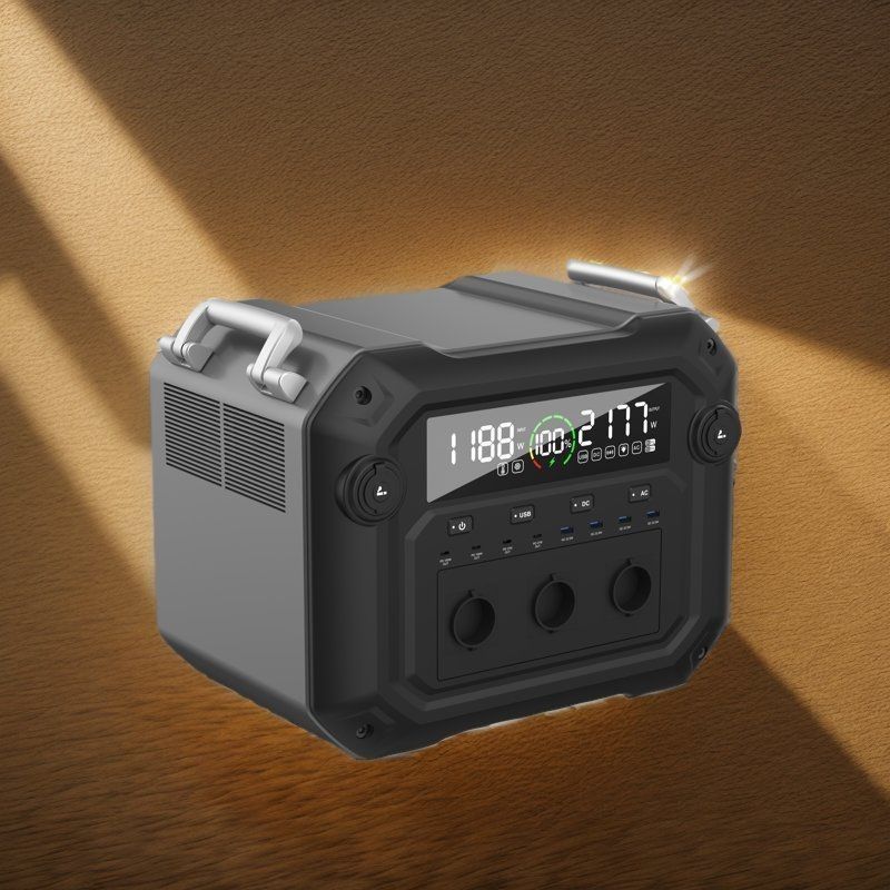 Un38.3/MSDS परीक्षण सौर जनरेटर 2500W 2000W 3000W मोबाइल के लिए पोर्टेबल पावर स्टेशन