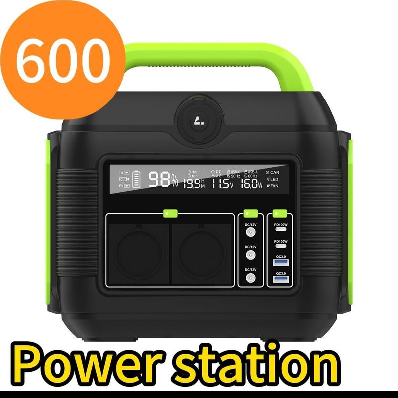 600W AC आउटपुट पोर्टेबल पावर स्टेशन पूर्वी एशिया निर्यात सौर ऊर्जा भंडारण प्रणाली