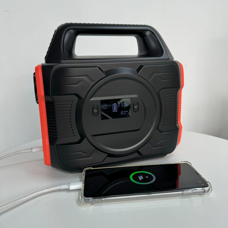 300W उच्च शक्ति आउटडोर शिविर आपातकालीन लिथियम बैटरी 288wh पोर्टेबल बिजली की आपूर्ति