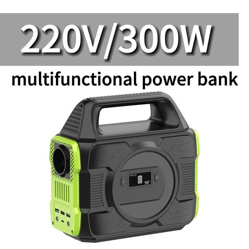 पुनर्नवीनीकरण योग्य 110V 220V 300W पोर्टेबल पावर स्टेशन सौर जनरेटर बिजली की आपूर्ति पावर बैंक