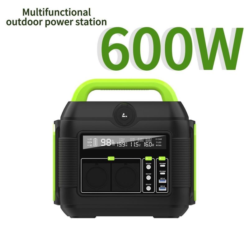 आपातकालीन बिजली बैकअप समाधान के लिए अनुकूलन योग्य रंग 600W पोर्टेबल ऊर्जा भंडारण