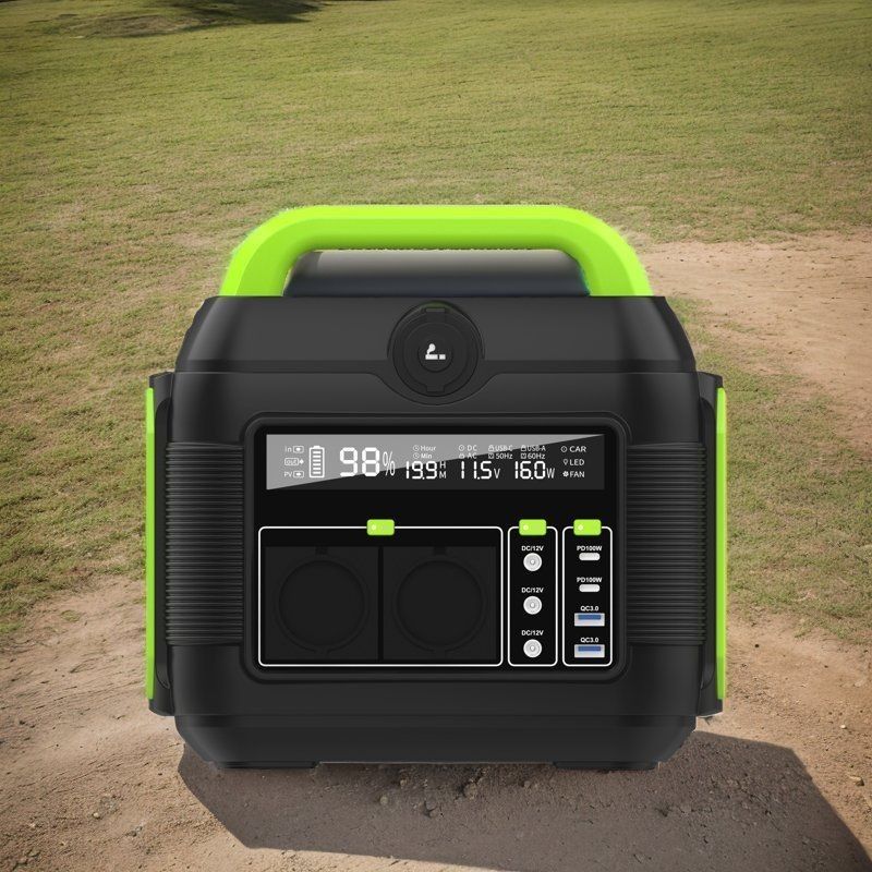 पर्यावरण के अनुकूल आउटडोर के लिए 600W 110V/220V लिथियम बैटरी सौर पोर्टेबल पावर स्टेशन