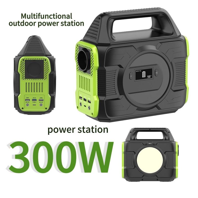 पोर्टेबल पावर स्टेशन के लिए 300W/500W/600W छोटा आउटडोर सौर रिचार्जेबल जनरेटर