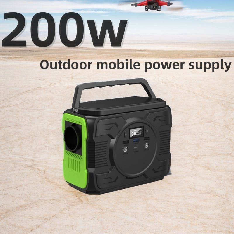 बाल्कनी पावर स्टेशन 1 और DC1 2 आउटपुट 12V-16.8V/6A टर्नरी लिथियम बैटरी के साथ