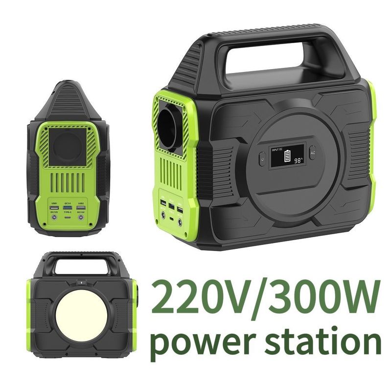 अन जनरेटर 300W 200W 500W 600W आउटडोर कैम्पिंग RV यात्रा के लिए पोर्टेबल पावर स्टेशन