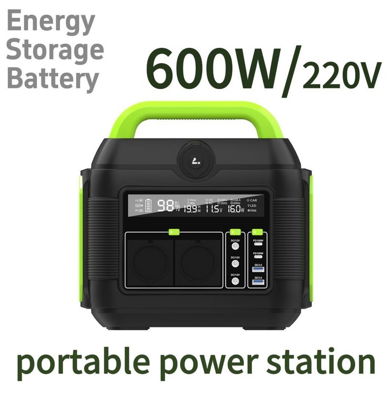 एडाप्टर और S6 के साथ 600W बहुक्रियाशील पोर्टेबल सौर ऊर्जा ऊर्जा भंडारण प्रणाली