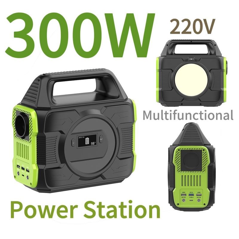 सौर उत्पादों के लिए 300W 220V पोर्टेबल चुंबकीय बिजली स्टेशन प्रकट तरल क्रिस्टल डिस्प्ले