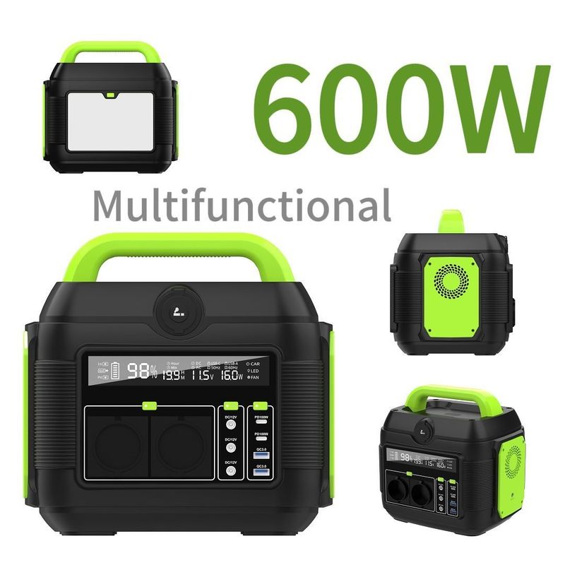 आपातकालीन ऊर्जा भंडारण के लिए 600W एसी आउटपुट पोर्टेबल पावर स्टेशन एमपीपीटी आवश्यक है