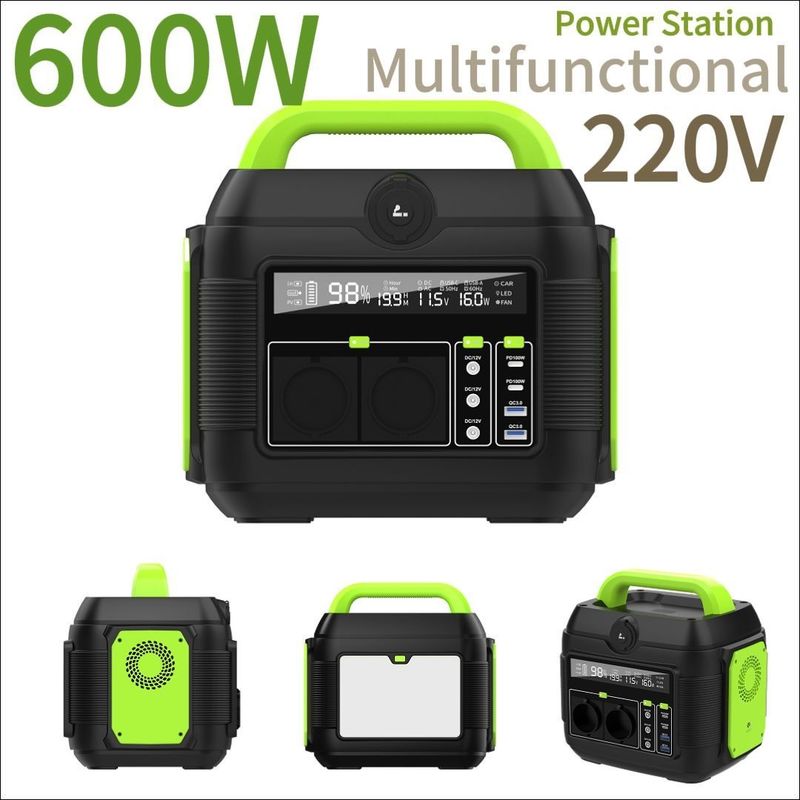 अनुकूलन योग्य 300W 500W 600W 1200W 2200W आउटडोर गतिविधियों के लिए पोर्टेबल पावर स्टेशन