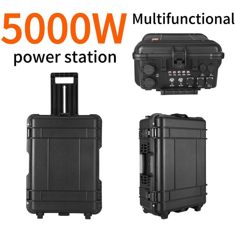 एलटी-50 आउटडोर साहसिक कार्य के लिए आपका आदर्श साथी 5000W पोर्टेबल सोलर पावर स्टेशन