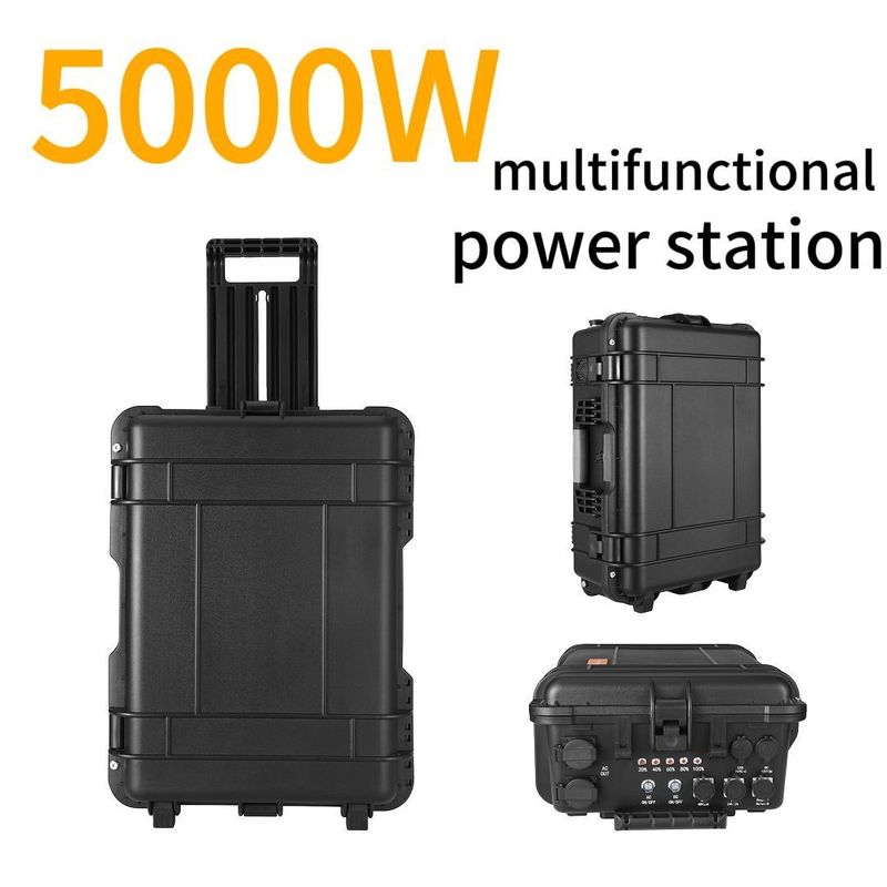 8000W पीक पावर पोर्टेबल सोलर पावर स्टेशन 2000W 220V 2000wh आपातकालीन बिजली आपूर्ति