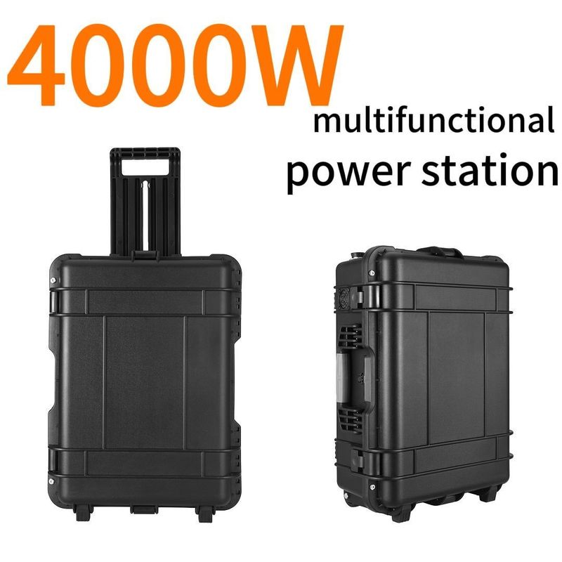 4000W पोर्टेबल पावर स्टेशन 220V 500wh आउटपुट वेवफॉर्म एसी शुद्ध साइन वेव