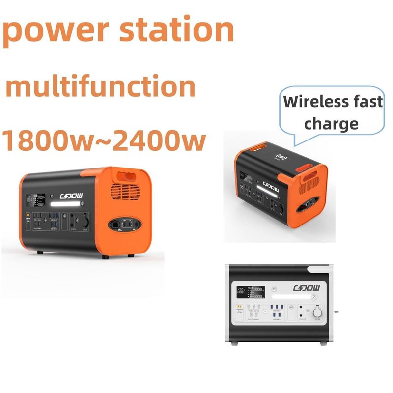 संयुक्त राष्ट्र एसी सॉकेट 220V±5% आपातकालीन पोर्टेबल सौर जनरेटर 2200W शिविर के लिए