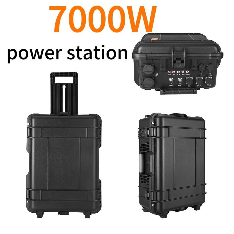 कार और सौर चार्जिंग के लिए 7000W टर्नरी लिथियम बैटरी पोर्टेबल मोबाइल पावर सप्लाई