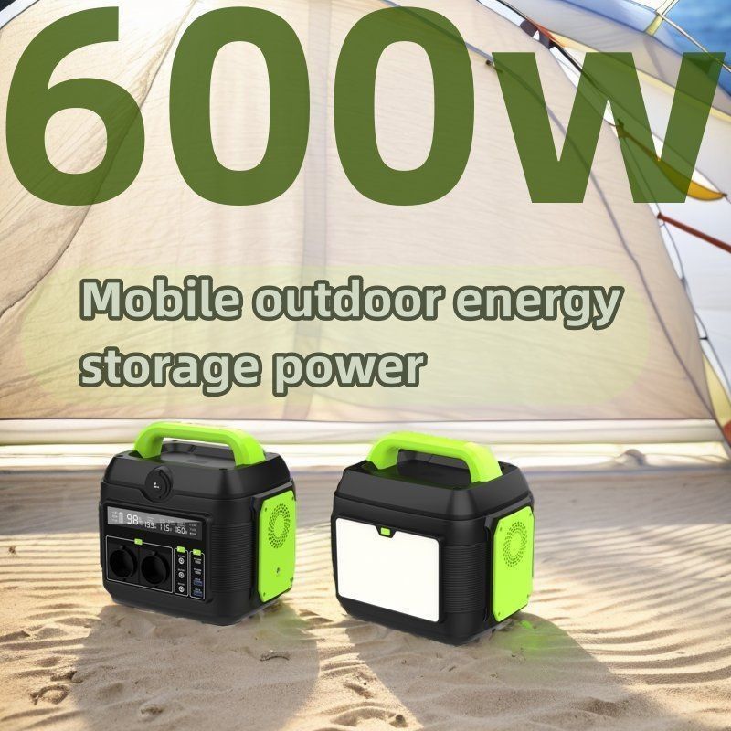 पोर्टेबल पावर स्टेशन के लिए 600W रिवील लिक्विड क्रिस्टल डिस्प्ले सोलर जनरेटर
