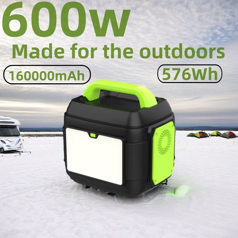 एमपीपीटी के साथ पेशेवर पोर्टेबल सोलर जनरेटर 600W 576Wh / 14.4V / 40Ah / 160000mAh