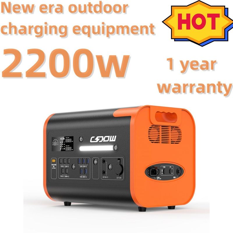 आपातकालीन चार्जिंग स्टेशन के लिए 2000W/2200W/2400W Lifepo4 पोर्टेबल सोलर जनरेटर