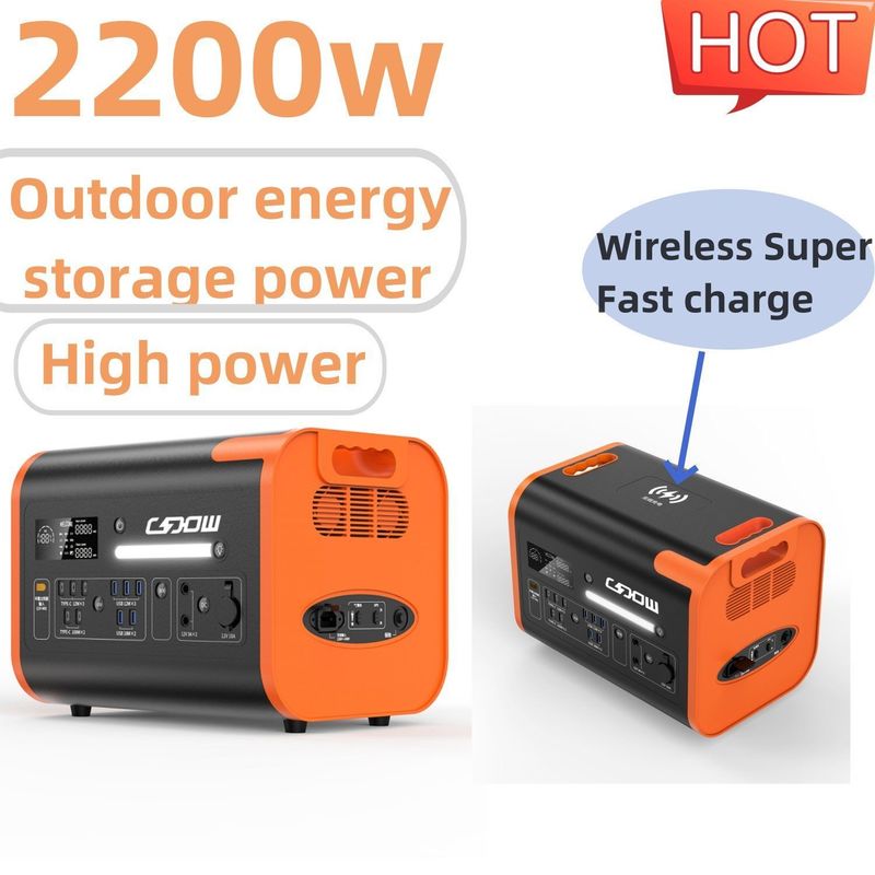 Un38.3/Msos प्रमाणीकरण 2200W पोर्टेबल चार्जिंग स्टेशन 220V कार्यालय के लिए सौर जनरेटर