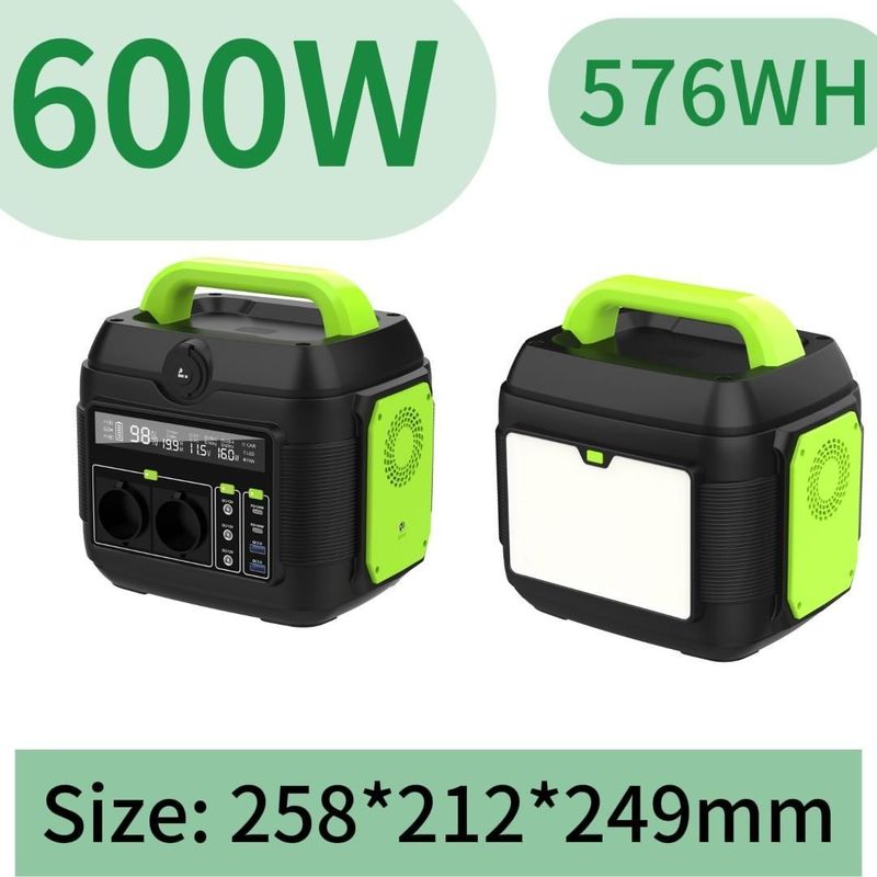 एलईडी लाइट अनुकूलन योग्य रंग शॉर्ट सर्किट सुरक्षा समारोह के साथ 600W सौर जनरेटर