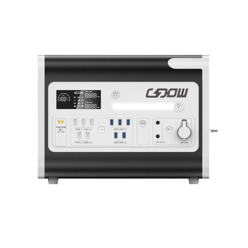 बाहरी शिविर ऊर्जा भंडारण के लिए 2200W निरंतर बिजली उत्पादन पोर्टेबल पावर स्टेशन