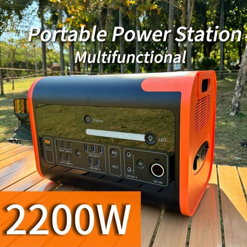 बाहरी आपातकालीन बैकअप के लिए 800W मैक्स कार और सौर चार्जिंग पोर्टेबल पावर स्टेशन