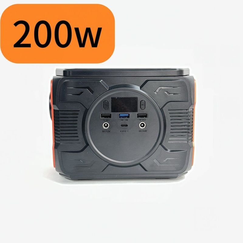 QC3.0 आउटपुट के साथ नवीनतम 200W आउटडोर कैंपिंग सोलर जनरेटर पोर्टेबल पावर स्टेशन