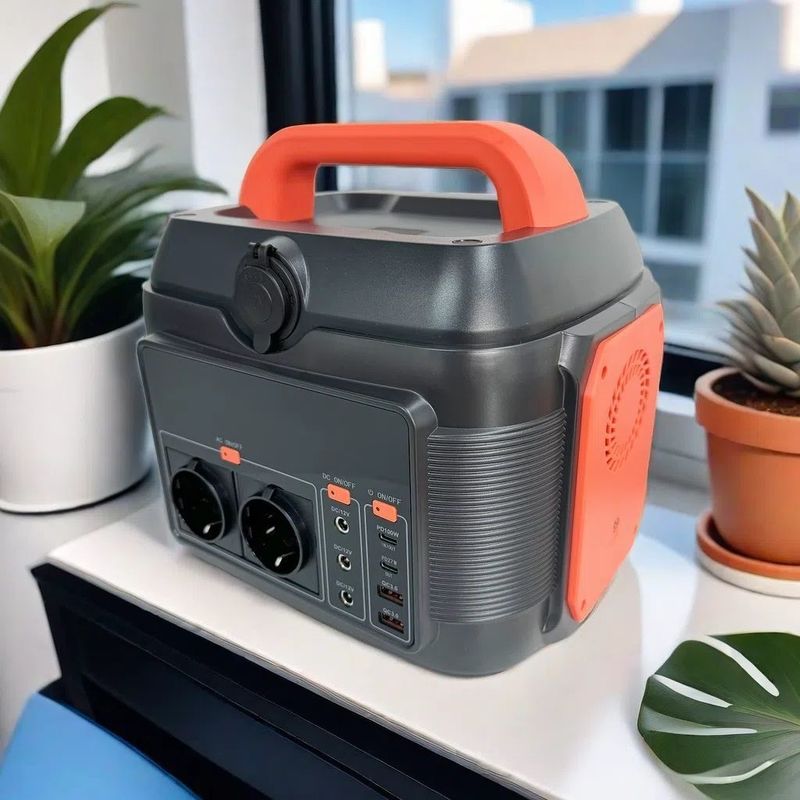600W पोर्टेबल पावर स्टेशन हटाने योग्य 576wh/14.4V/40ah बैटरी क्षमता सौर जनरेटर