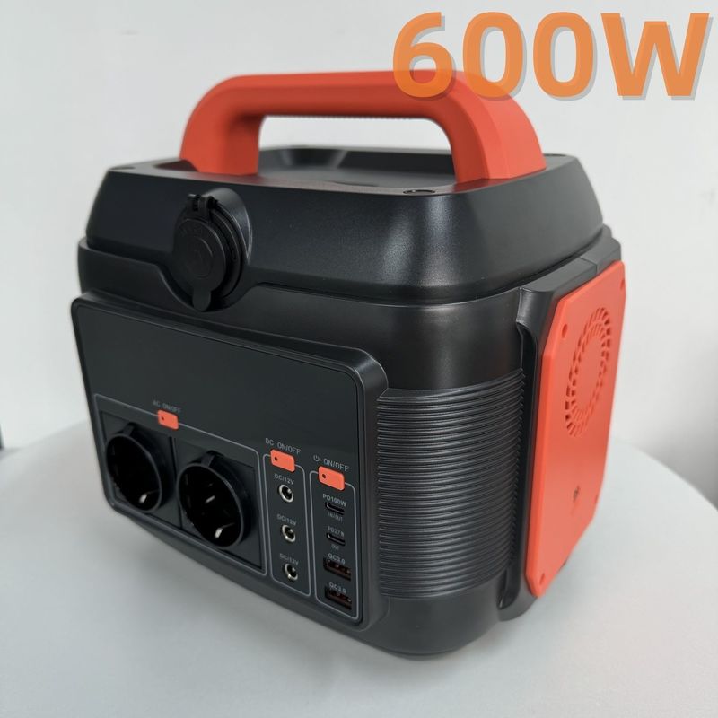 600W टाइप-सी पीडी 100W साइन वेव लिथियम बैटरी अतितापमान संरक्षण Ja एसी सॉकेट