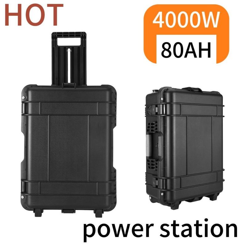 4000W 80ah सौर जनरेटर आउटडोर घरेलू आपातकालीन बिजली स्टेशन बिजली स्रोत के लिए