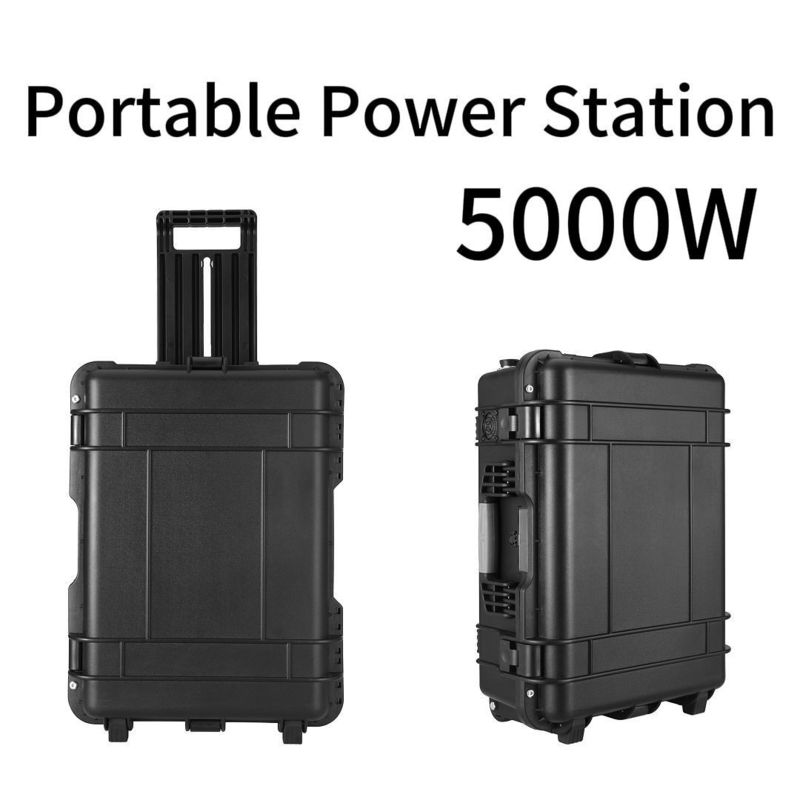 एसी/डीसी इन्वर्टर के साथ 5000W आपातकालीन ऊर्जा आपूर्ति पावर बैंक जनरेटर CE.Un38.3 प्रमाणित