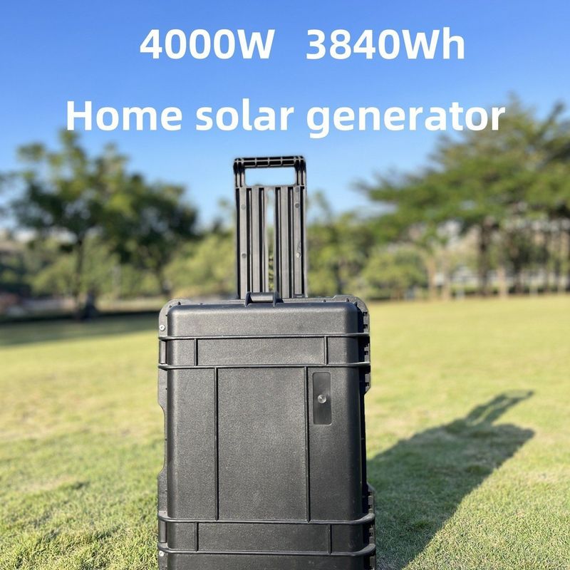 बाहरी ऊर्जा भंडारण LiFePO4 बैटरी 4000W पोर्टेबल सौर पैनल कैंपिंग पावर स्टेशन