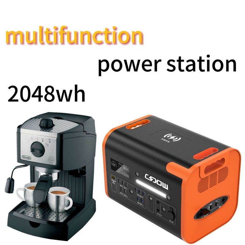 2200W/2048wh 40ah आउटडोर एडवेंचर पोर्टेबल पावर स्टेशन के साथ और टिकाऊ जीवन काल