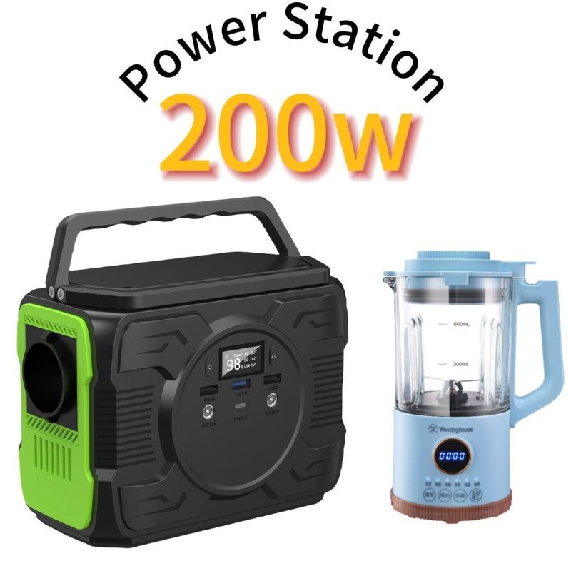 200W/173wh लिथियम बैटरी पोर्टेबल सोलर पावर स्टेशन Ec5 आउटपुट 12V/200-300A के साथ