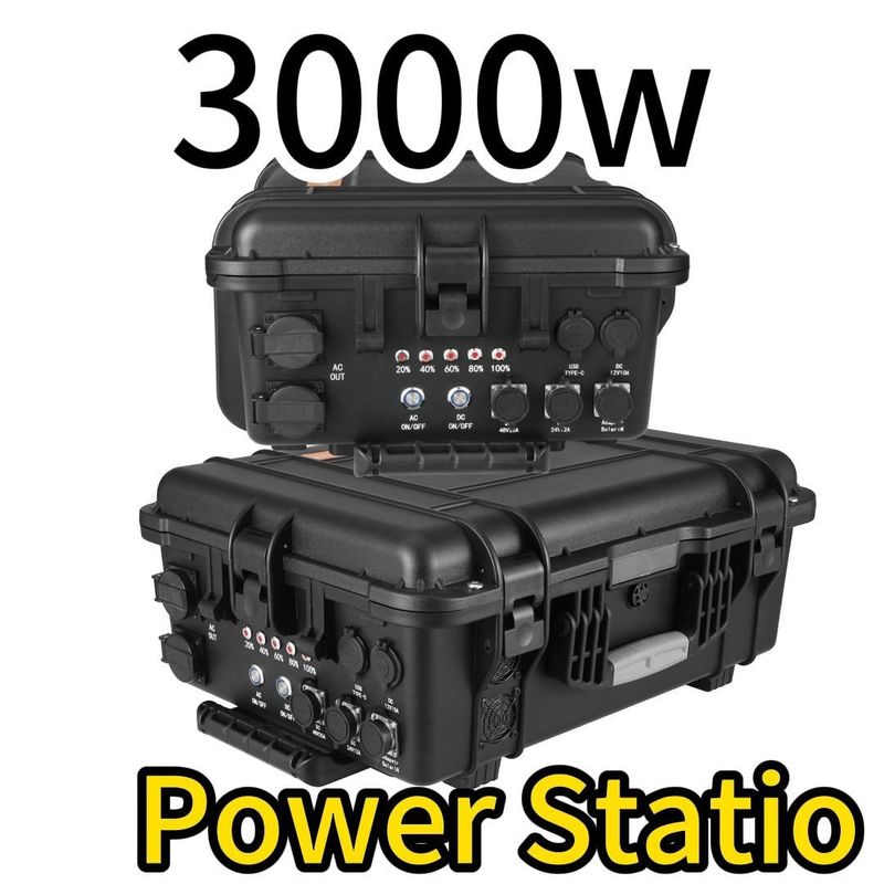 आउटपुट पावर 100-120V-3000W50Hz/60Hz ट्यून करने योग्य 3000wh 62.5ah गर्म पोर्टेबल पावर स्टेशन