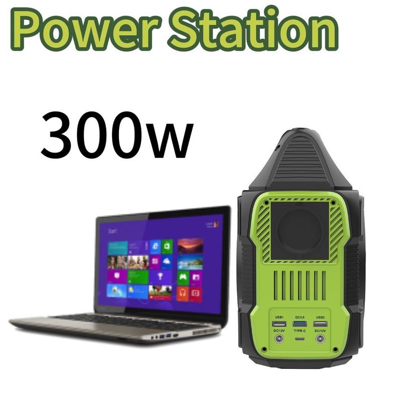 बाहरी बिजली समाधान के लिए 300W/288wh बहुक्रियाशील पोर्टेबल इन्वर्टर जनरेटर