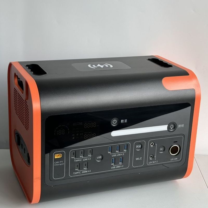 1500W फास्ट चार्ज 600W पोर्टेबल सौर ऊर्जा भंडारण जनरेटर 2200W पावर स्टेशन के साथ