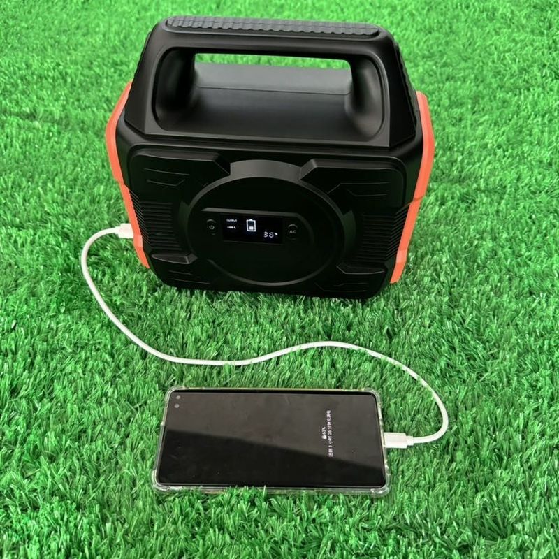 पोर्टेबल पावर स्टेशन और आउटडोर कैंपिंग के लिए 300W पावर रिचार्जेबल सोलर जनरेटर