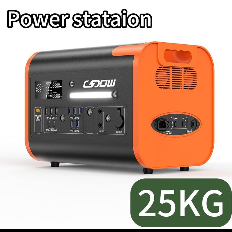 LiFePO4 500W 2200W वायरलेस चार्जिंग पोर्टेबल सोलर पावर सिस्टम पोर्टेबल पावर स्टेशन